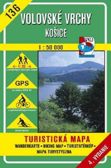 Volovsk vrchy Koice - mapa VK 1:50 000 slo 136 - Vojensk kartografick stav