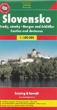 Slovensko - mapa 1:500 000 Hrady a zmky - Freytag a Berndt