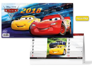 DISNEY Cars 2018 - stoln kalend - MFP Paper