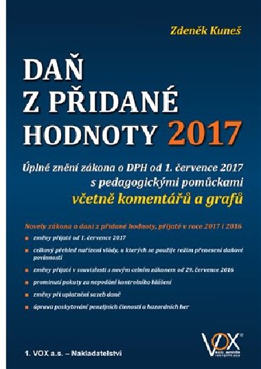 Daň z přidané hodnoty 2017 - Zdeněk Kuneš