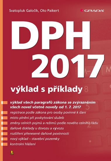 DPH 2017 - vklad s pklady - Svatopluk Galok; Oto Paikert
