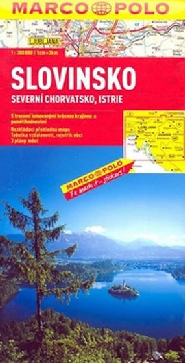 Slovinsko, Severn Chorvatsko, Istrie - Automapa 1:300 000 - Marco Polo