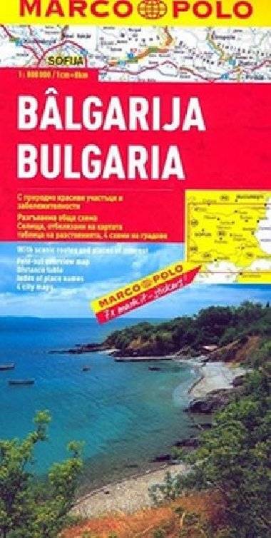 Bulharsko automapa 1:800 000 Marco Polo - Marco Polo
