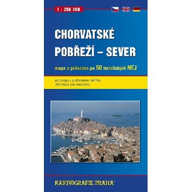Chorvatsk pobe - Sever 1:250 000 mapa Kartografie - Kartografie