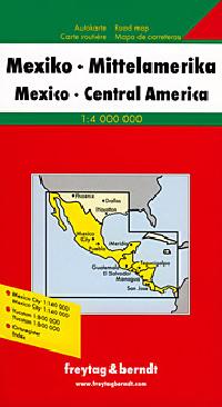 MEXIKO STEDN AMERIKA MAPA 1:4 000 000 FREYTAG BERNDT - 