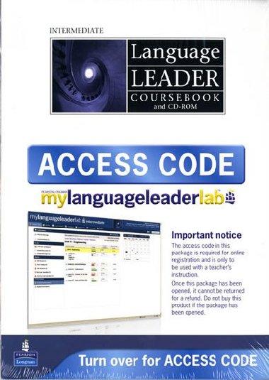 Language Leader Intermediate Coursebook and CD-ROM and LMS and Access Card Pack - Cotton David