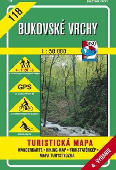 Bukovsk vrchy - mapa VK 1:50 000 slo 118 - Vojensk kartografick stav
