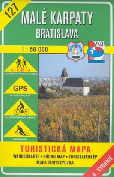 Mal Karpaty - Bratislava - turistick mapa VK 1:50 000 slo 127 - Vojensk kartografick stav