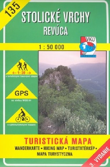 Stolick vrchy Revca - mapa VK 1:50 000 slo 135 - Vojensk kartografick stav