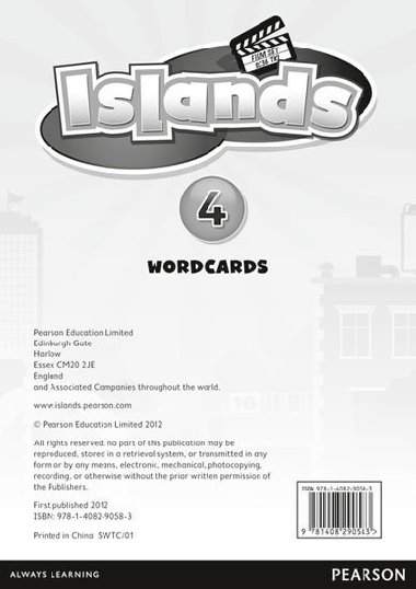 Islands Level 4 Word Cards for Pack - neuveden