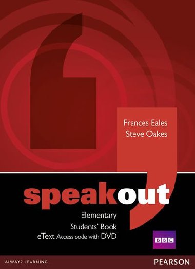 Speakout Elementary Students Book eText Access Card with DVD - Eales Frances