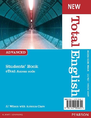 New Total English Advanced eText Students Book Access Card - Clare Antonia