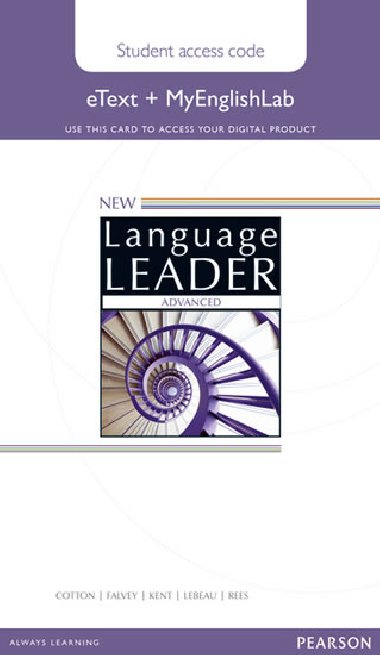 New Language Leader Advanced eText Access Card with MyEnglishLab Pack - Cotton David
