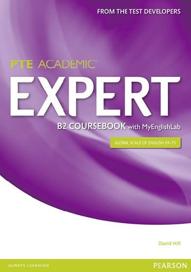 Expert Pearson Test of English Academic B2 Coursebook and MyEnglishLab Pack - Hill David