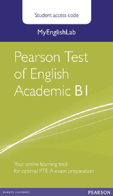 MyEnglishLab Pearson Test of English Academic B1 Standalone Student Access Card - neuveden
