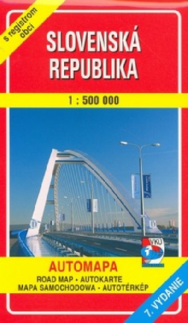 Slovensk republika 1 : 500 000 mapa VK - Vojensk kartografick stav