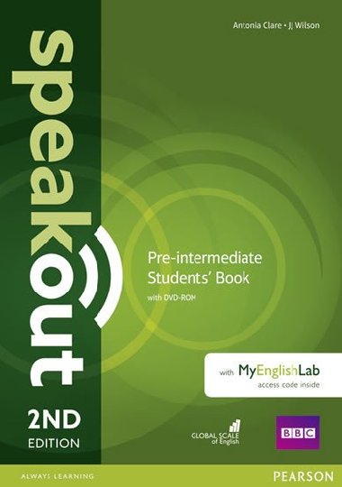 Speakout Pre-Intermediate Students Book with DVD-ROM and MyEnglishLab Access Code Pack - Clare Antonia