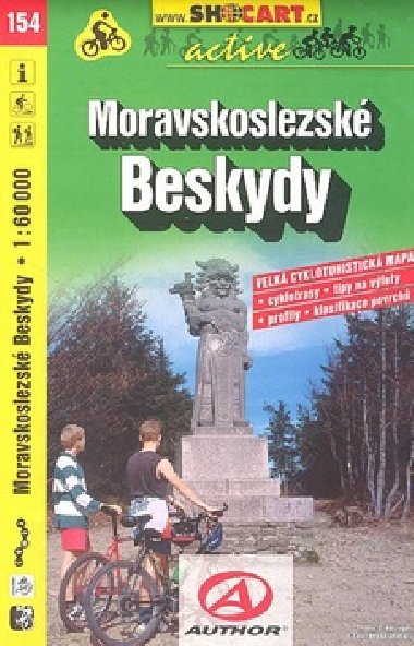 Moravskoslezsk Beskydy 1:60 000 - cyklomapa Shocart slo 154 - ShoCart