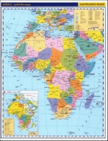 Afrika - prun politick mapa A3/1:33 mil. - neuveden