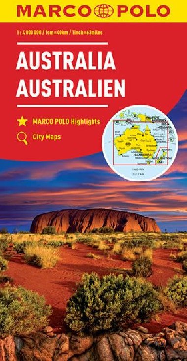 Austrálie 1:4M/mapa(ZoomSystem)MD - neuveden