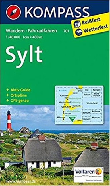 Insel Sylt mit Ortsplnen  701   NKOM - neuveden