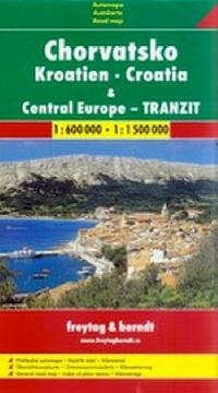 Chorvatsko - Stedn Evropa - Tranzit - Automapa 1:600 000 - Freytag a Berndt