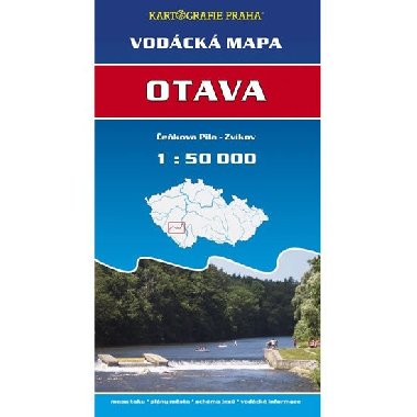 Otava - ekova pila - Zvkov (vodck mapa 1:50 000) - Kartografie