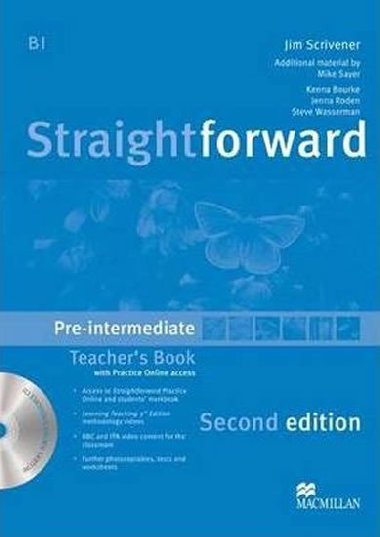 Straightforward 2nd Edition Pre-Intermediate Teachers Book Pack - Scrivener Jim