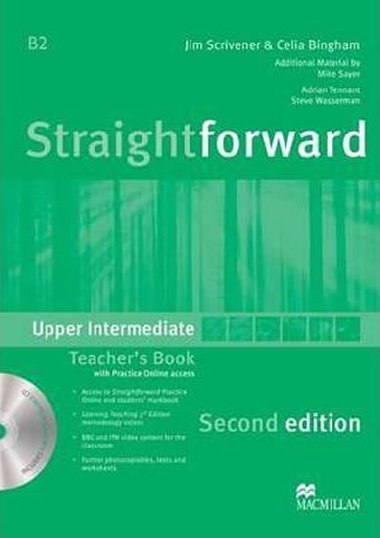 Straightforward 2nd Edition Upper-Intermediate Teachers Book Pack - Scrivener Jim