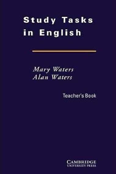 Study Tasks in English Teachers Book - Waters Mary