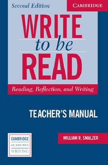 Write to be Read Teachers Manual - Smalzer William R.