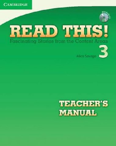 Read This! Level 3 Teachers Manual with Audio CD - Savage Alice