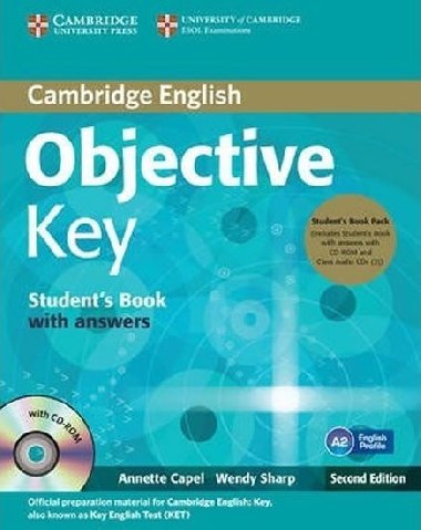 Objective Key Students Book Pack (Students Book with Answers with CD-ROM and Class Audio CDs(2)) - Capel Annette