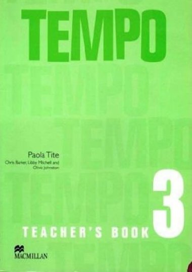 Tempo 3 Teachers Book - Barker Chris