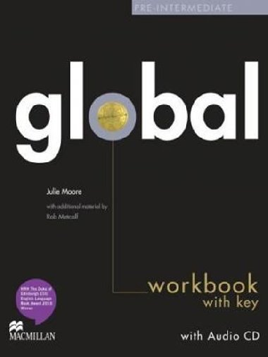 Global Pre-Intermediate Workbook with Answer Key & Audio CD - Tennant Adrian