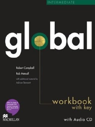Global Intermediate Workbook with Answer Key & Audio CD - Tennant Adrian