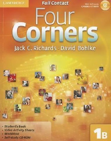 Four Corners Level 1 Full Contact B with Self-study CD-ROM - Richards Jack C.