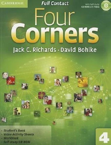 Four Corners Level 4 Full Contact with Self-study CD-ROM - Richards Jack C.