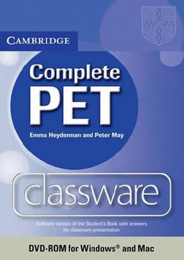 Complete PET Classware DVD-ROM - Heyderman Emma