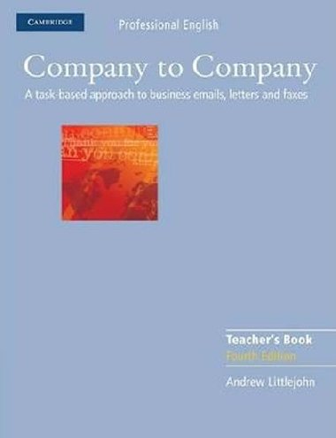 Company to Company Teachers Book - Littlejohn Andrew