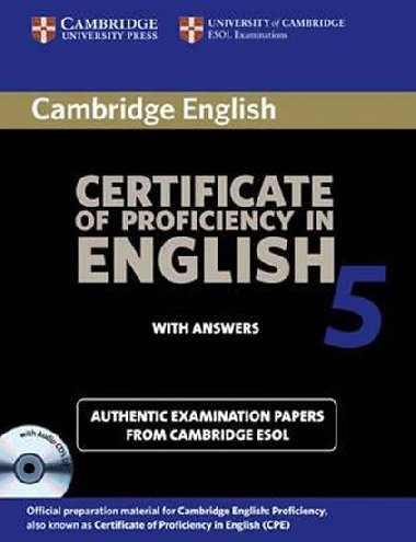 Cambridge Certificate of Proficiency in English 5 Self Study Pack - kolektiv autor