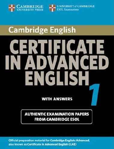 Cambridge Certificate in Advanced English 1 for Updated Exam Students Book with Answers: Paper 1 - kolektiv autor