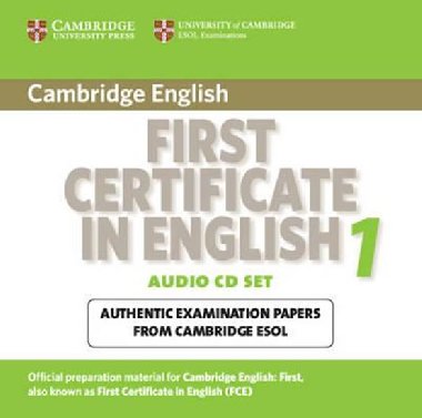 Cambridge First Certificate in English 1 for Updated Exam Audio CDs (2): Level 1 - kolektiv autor