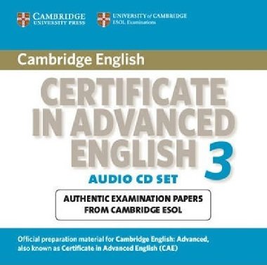 Cambridge Certificate in Advanced English 3 for Updated Exam Audio CDs (2) - kolektiv autor