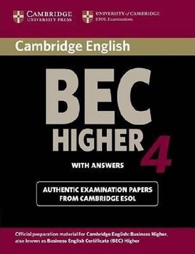 Cambridge BEC 4 Higher Students Book with answers - kolektiv autor