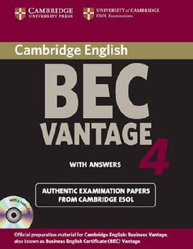 Cambridge BEC 4 Vantage Self-study Pack (Students Book with Answers and Audio CDs (2)) - kolektiv autor