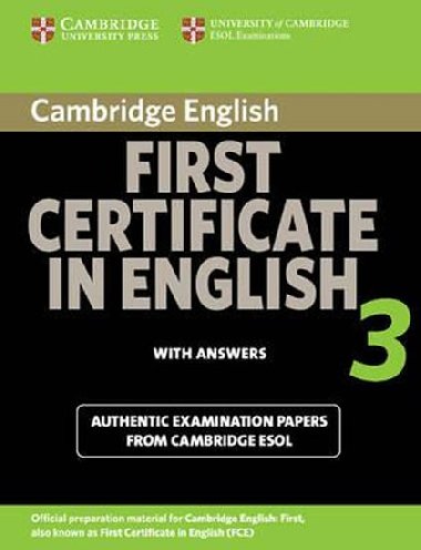 Cambridge First Certificate in English 3 for Updated Exam Students Book with Answers - kolektiv autor