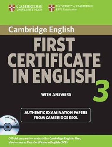 Cambridge First Certificate in English 3 for Updated Exam Self-study Pack (Students Book with Answers and Audio CDs) - kolektiv autor