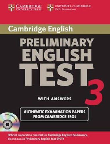 Cambridge Preliminary English Test 3 Self-study Pack - kolektiv autor