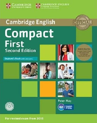 Compact First Students Book Pack (Students Book with Answers with CD-ROM and Class Audio CDs(2)) - May Peter